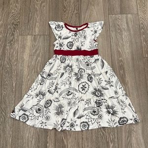 Tea Collection Fluttered Sleeve Tiered Dress